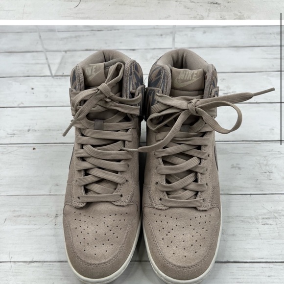 Nike Dunk Sky Hi Lace Up High Top Wedge Sneakers in “Zebra Print” (2013) - Picture 9 of 15